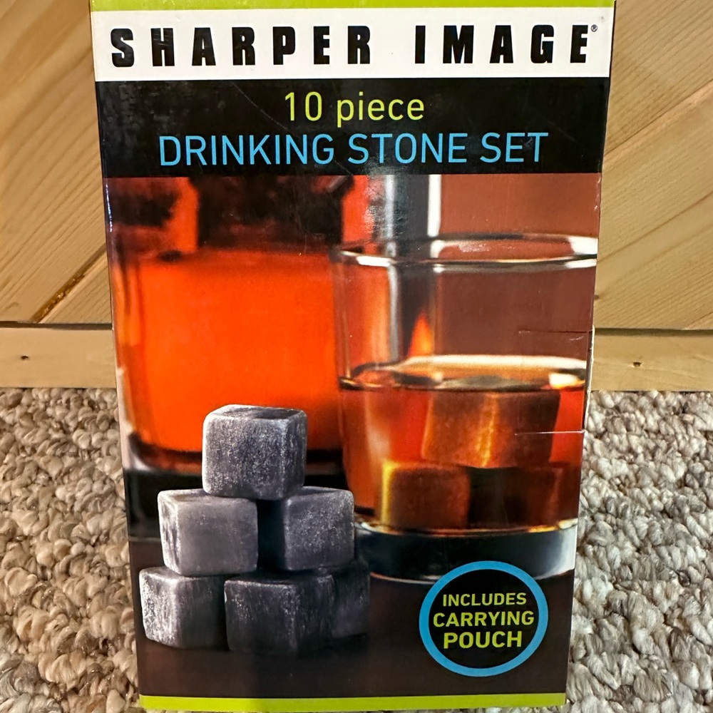 Sharper Image 10 piece drinking stone set
